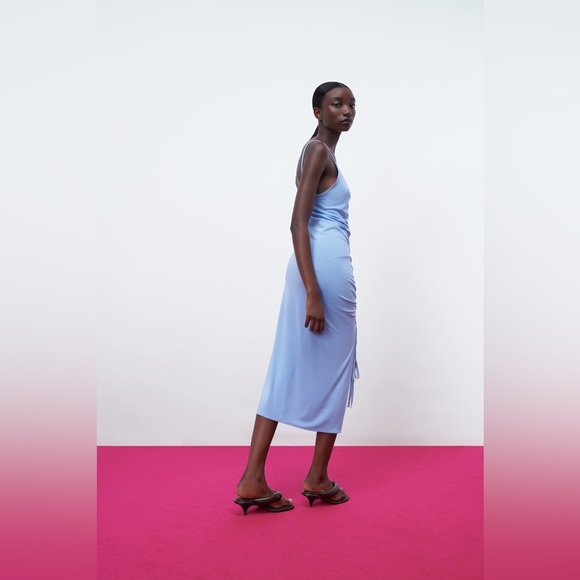 Zara Assymetrical Midi Dress - Picture 5 of 9